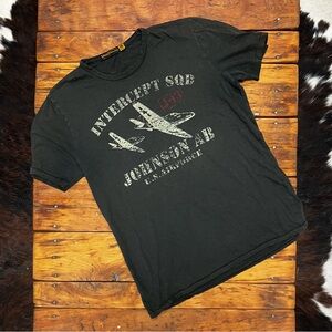 Johnson Motors “Intercept Squad” vintage slub moto tee. EUC